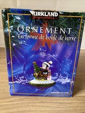 Kirkland Signature Glass Penguin Bauble Glass Ball Ornament Christmas  VGC