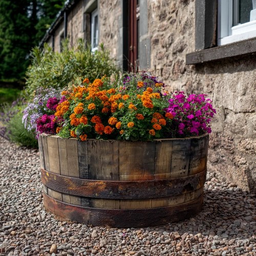 Oak barrel quarter - quarter, &