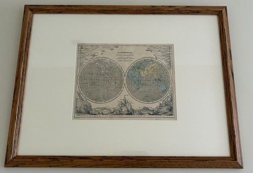 Mappemonde world map two - map,