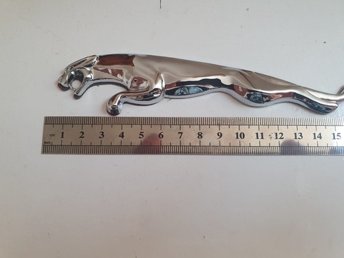 Chrome leaping jaguar - chrome, emblem