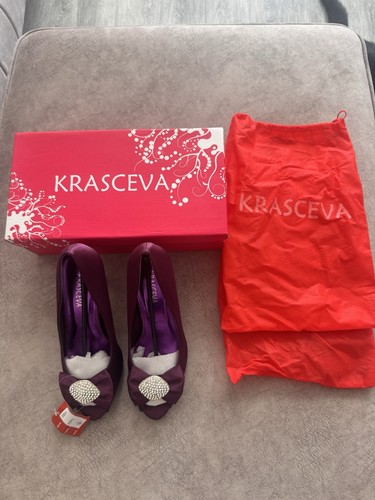 Krasceva purple satin high - purple,