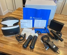 PlayStation Virtual Reality Headset VR1 With All Accessories,Wires And Box  