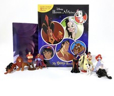 DISNEY HEROES AND VILLAINS BUSY BOOK - 10 FIGURES AND A PLAY MAT
