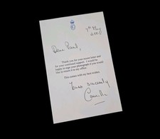 Queen Camilla Signed Autograph