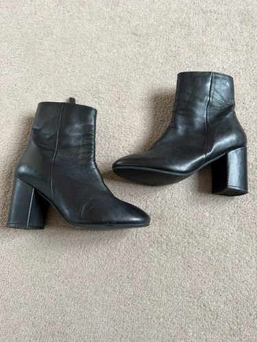 Topshop soft black leather