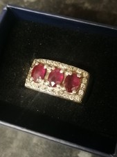 3ct Natural Untreated Pigeon Blood Red Ruby Ring