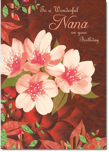 Doodlecards nana birthday card - birthday,