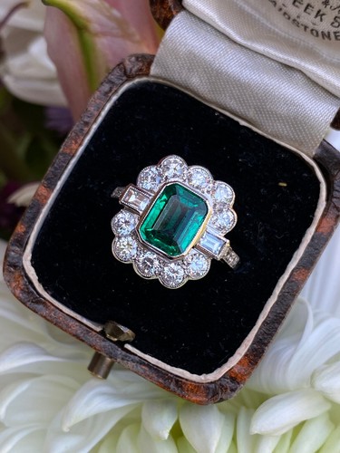 Art deco emerald and - deco,