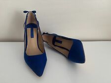 Dorothy Perkins Ladies Electric Blue Suedette Shoes - Size 4