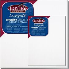 ARTIST BLANK STRETCHED & ACRYLIC PRIMED DEEP EDGE FRAMED COTTON LOXLEY CANVAS