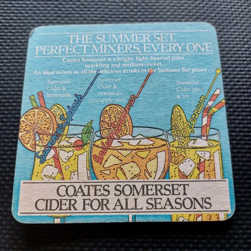 Coates cider beer mat - beer,