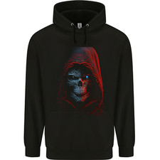 Shady Grim Reaper Skull Mens 80% Cotton Hoodie