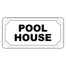 Pool House Black Retro Vintage