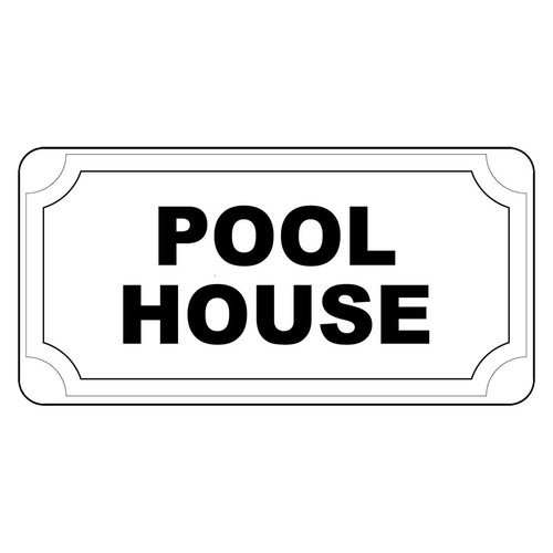 Pool house black - pool, retro