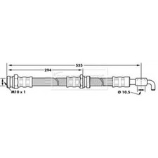 Borg & Beck Brake Hose -