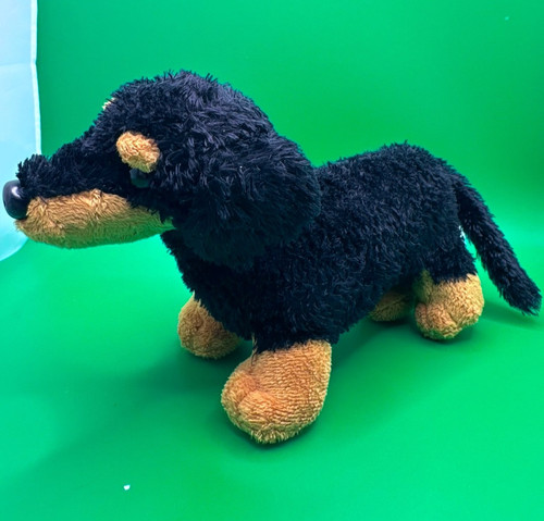 Black brown sausage dog - black, &