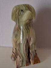 Natural Onyx Carved Sitting Dog Figuine
