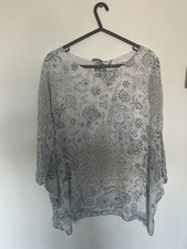 Phase Eight 100% Silk Blue &