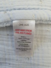 Matalan blue silver Stars Baby Blanket Double Sided Fleece Cotton Used
