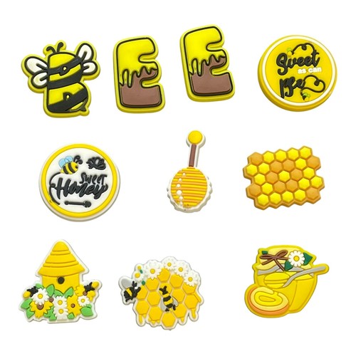 Bee shoe charms for clog - bee,