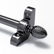 Antique Pewter Stair Rods - 1/2" x 28.5" - Premium Range - Pine Finial