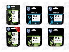 Genuine HP 305 305XL Black Colour Ink Cartridges For HP DeskJet 2722e Printer