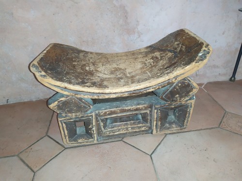 African art stool - stool,, antique