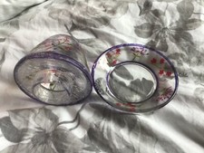 Yankee Candle Lamp Shade & Plate Set Suitable for Yankee small  Jars little used