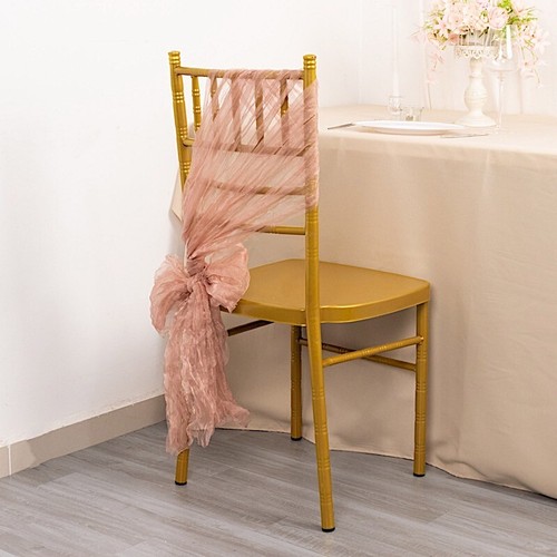 Crinkled sheer organza - 5, chair