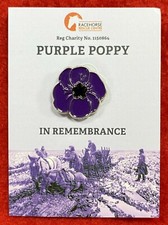 Purple poppy original charity - poppy,