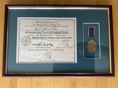Framed ww1 german - german, army