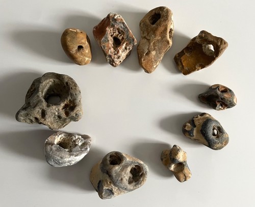 Natural british hag stone - 10,