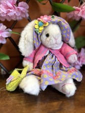 RETIRED RUSS BERRIE SPRINGTIME MOMENTS MITSY EASTER BUNNY RABBIT 12"