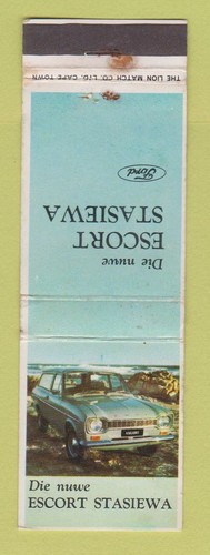 Matchbook cover ford escort - ford,