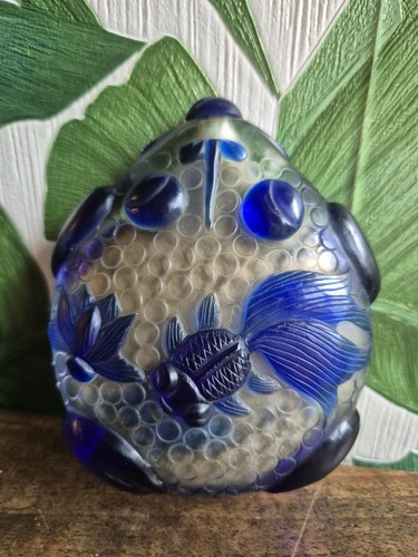 Chinese pekin glass snuff - glass,