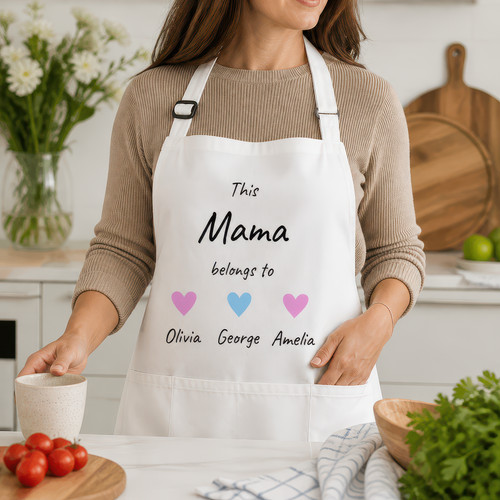 Personalised mama apron - apron, with