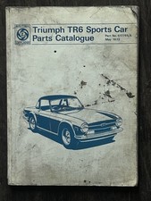 Triumph TR6 Sports Car Parts Catalogue Third Edition 