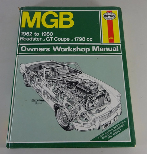 Haynes manual mgb roadster - roadster, /