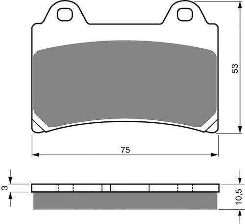 Brake disc pads front h - pads,