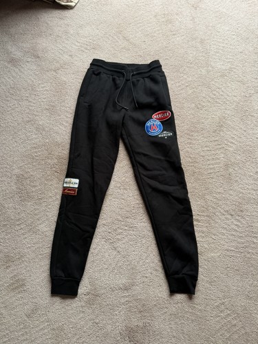 Mercier black joggers - joggers, patch