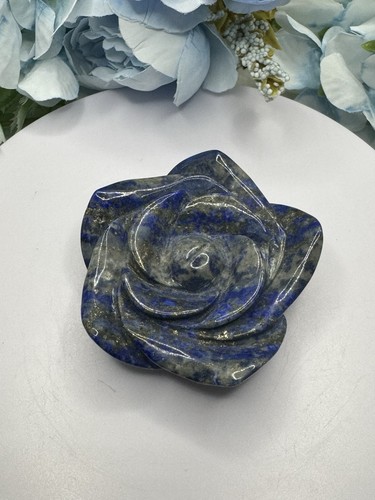 Lapis lazuli rose - rose, carving