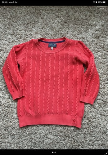 Joules coral cable - coral,
