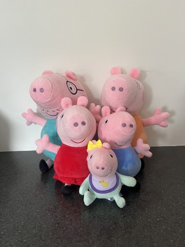 Peppa pig plush family - peppa,