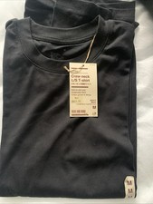 Muji Black Crew Neck Long