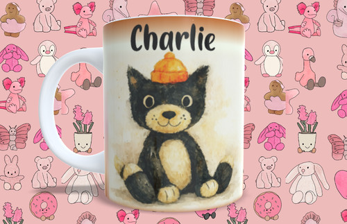Personalised jelly cat mug - jelly,