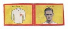 1933 THE WINNER Football Flags ("The Skipper ") Bolton Wanderers J. Milsom good