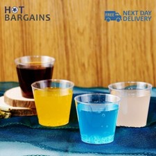 Plastic Shot Glasses Disposable Reusable 25ml  2cl Party Jelly Cups
