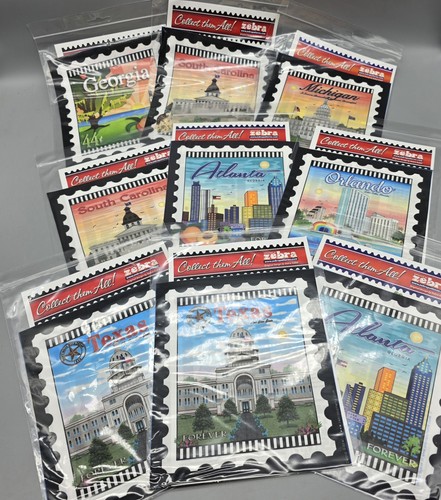 State city postage stamp - 9,