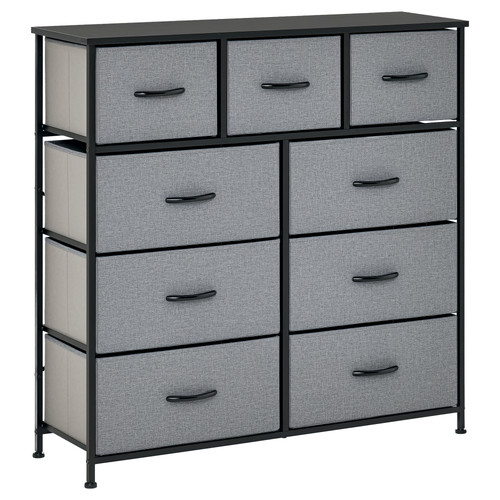 Homcom drawers storage chest - 9,