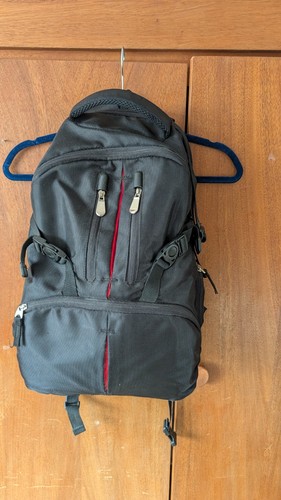 Black camera backpack - black, bag